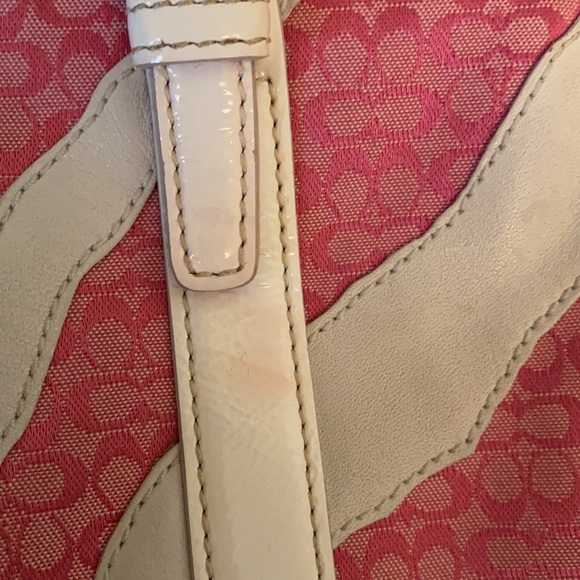 Used Coach pink and white bag - Picture 9 of 9